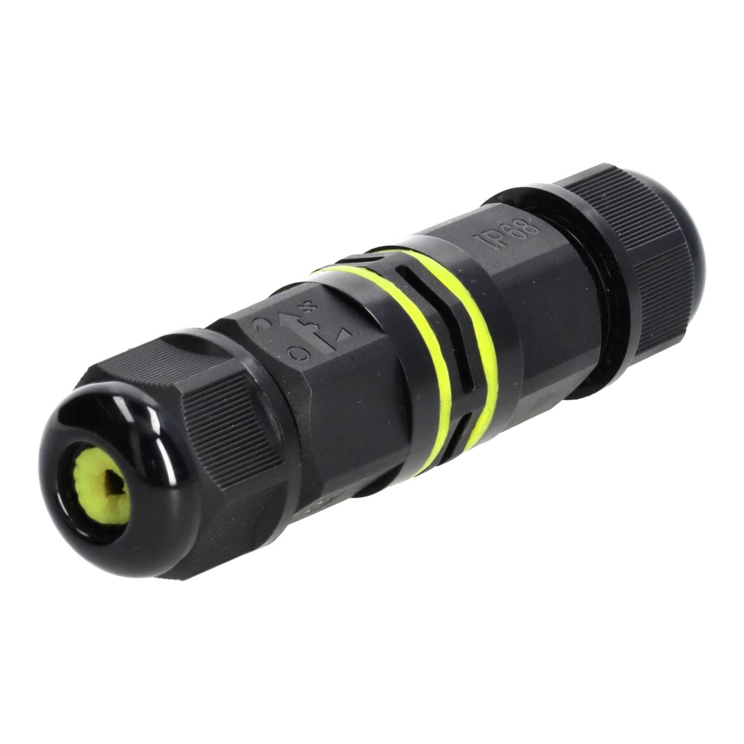 Conector estanco 3x2.5mm² IP68 — Color: Negro