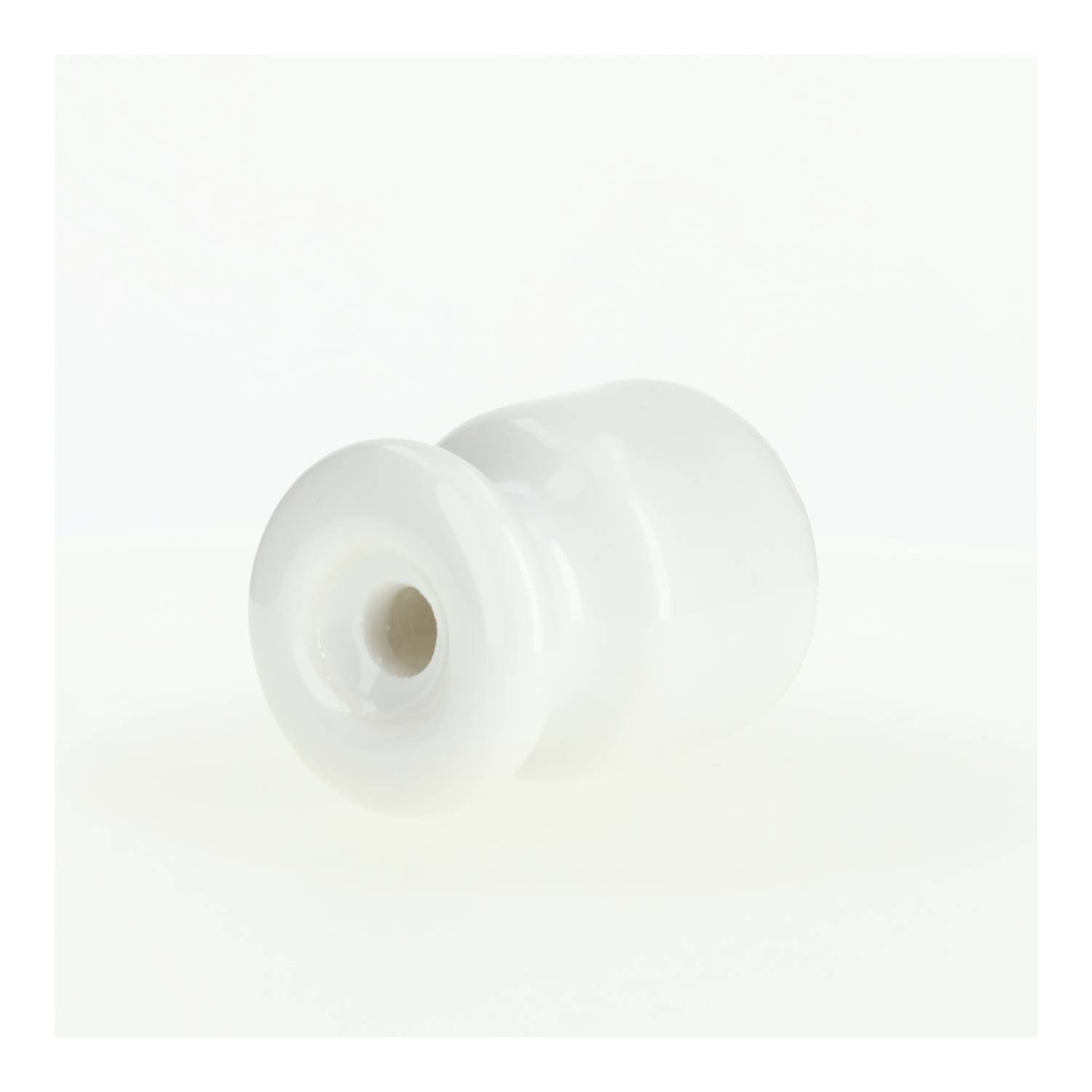 Aislador para cable trenzado porcelana - Serie Vintage — Color: Negro