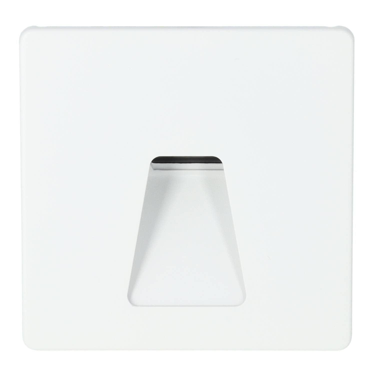 Baliza LED 3W Empotrable Pared Cuadrado Trapecio - Serie Zero — Temperatura color: Luz Cálida, Co…
