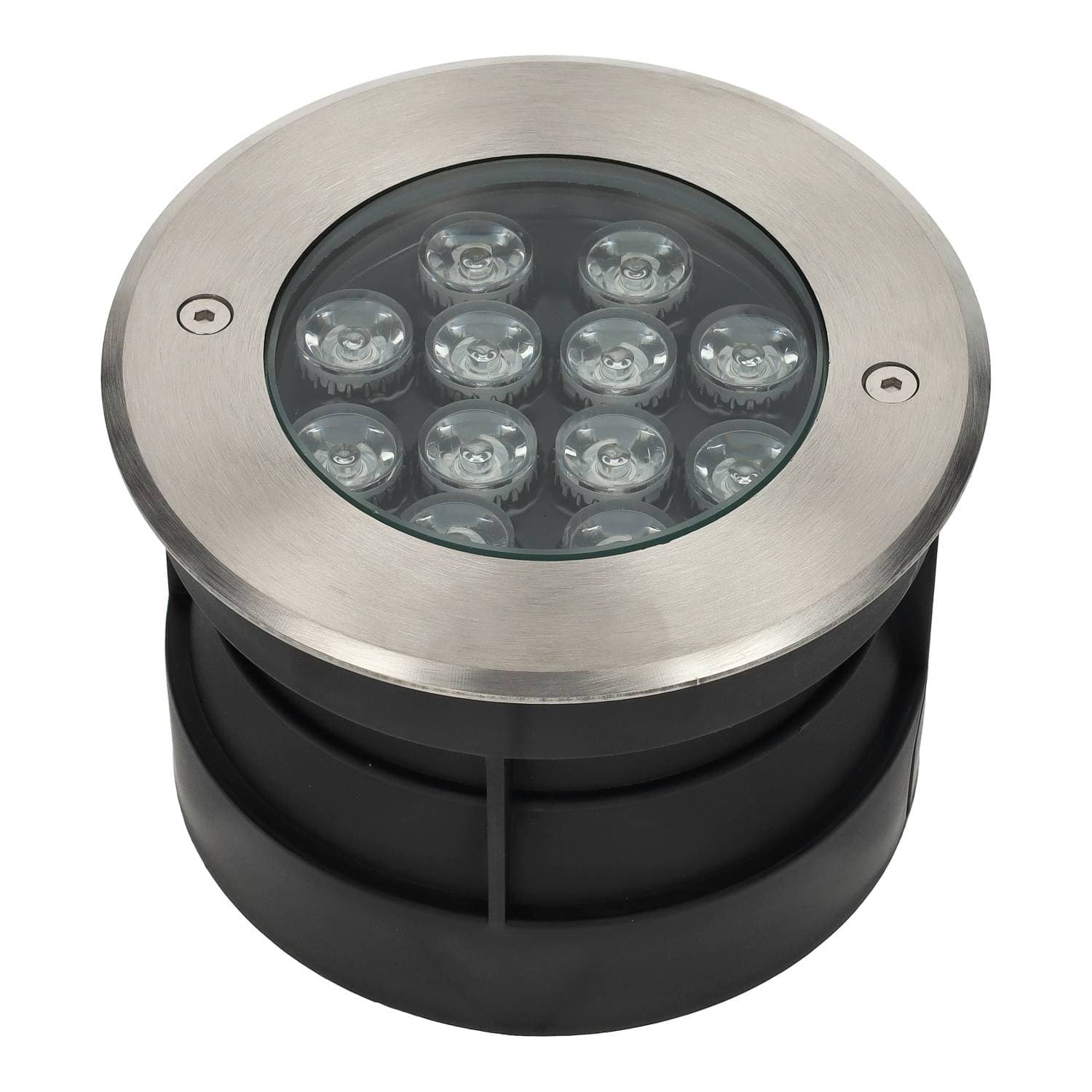 Foco Exterior LED 12W Empotrable Suelo IP68 — Temperatura color: Luz Cálida